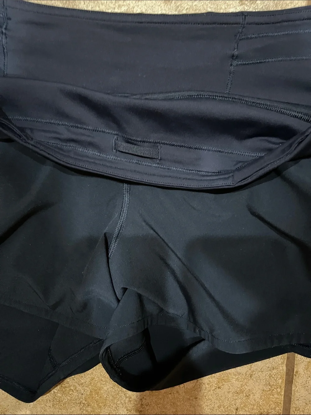 lululemon athletica Navy Athletic Running Shorts Speed Up 4 inch